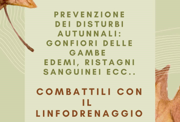 Previeni i disturbi autunnali con il linfodrenaggio manuale